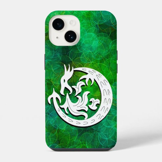 Coque Pour iPhone 14 Feu de dragon (Verso)