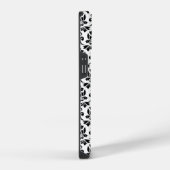 Coque Pour iPhone 14 Feuille Damask Motif noir (personnalisé) (Côté droit)