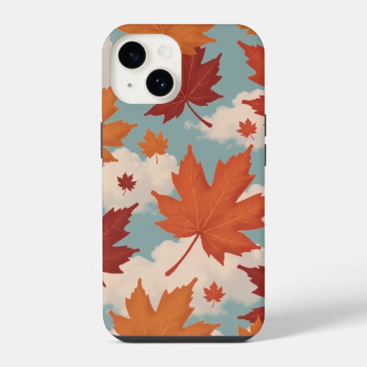 Coque Pour iPhone 14 Feuille d'érable (Verso)