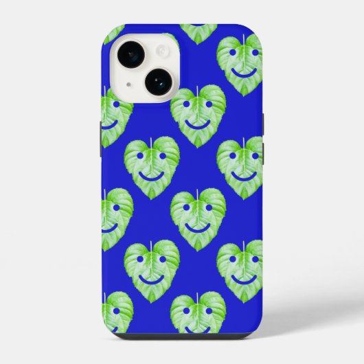 Coque Pour iPhone 14 Feuille mignon Coque-coque iphone Mate (Verso)