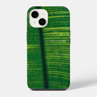 Coque Pour iPhone 14 Feuille verte avec détails du Costa Rica