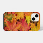 Coque Pour iPhone 14 Feuilles d'automne Personnaliser Nom ou Texte (Verso Horizontal)
