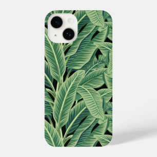 Coque Pour iPhone 14 Feuilles de bananes tropicales vertes