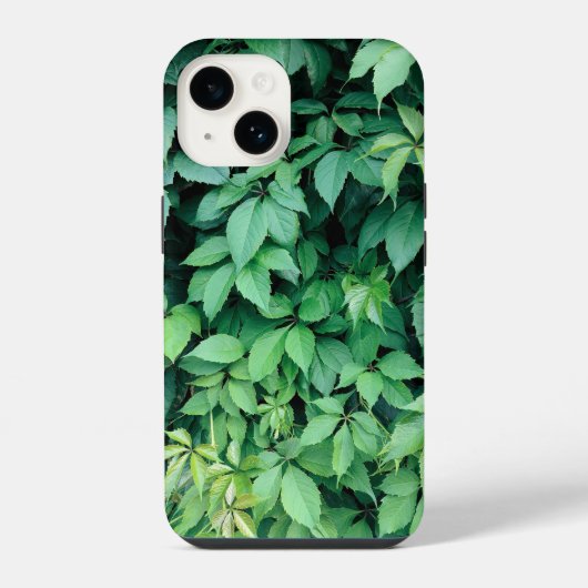 Coque Pour iPhone 14 Feuilles de raisin vert (Verso)