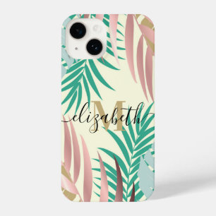 Coque Pour iPhone 14 Feuilles tropicaux mignons