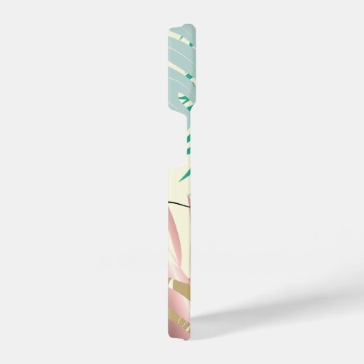 Coque Pour iPhone 14 Feuilles tropicaux mignons (Côté droit)