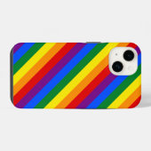 Coque Pour iPhone 14 Fierté arc-en-ciel (Verso Horizontal)