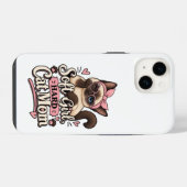 Coque Pour iPhone 14 Fille douce Mère de chat dure Autocollant | Mère d (Verso Horizontal)