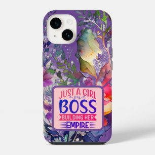 Coque Pour iPhone 14 Fille Patron au Motif Floral Fantaisiste