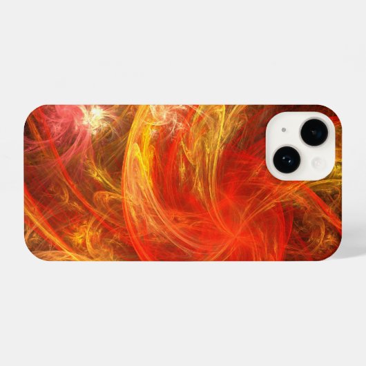 Coque Pour iPhone 14 Firestorm Nova Art Abstrait (Verso Horizontal)