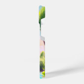 Coque Pour iPhone 14 Flamant rose rose dans le paradis tropical Retro B (Côté gauche)