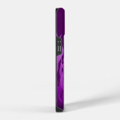Coque Pour iPhone 14 Flammes de course violet cool (Côté droit)