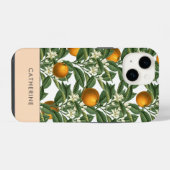 Coque Pour iPhone 14 Fleur d'agrumes Vintages (Verso Horizontal)