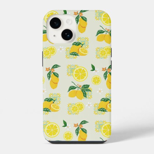 Coque Pour iPhone 14 Fleur de Citron (Verso)