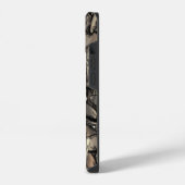 Coque Pour iPhone 14 Fleur de flamme dorée (Côté gauche)