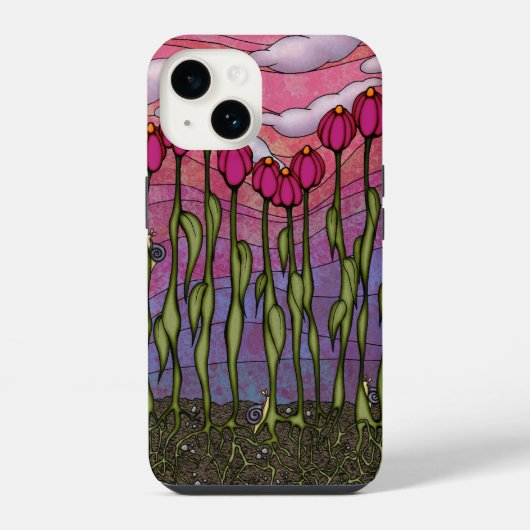 Coque Pour iPhone 14 fleur de juin (Verso)