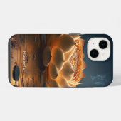 Coque Pour iPhone 14 Fleur de Lotus Chic (Verso Horizontal)