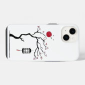Coque Pour iPhone 14 "Fleur de minuit" (Verso Horizontal)