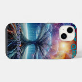 Coque Pour iPhone 14 Fleur Divine (Verso Horizontal)