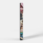 Coque Pour iPhone 14 Fleur en verre coloré (Côté droit)