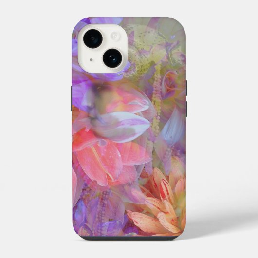 Coque Pour iPhone 14 Fleur Fée Double exposition Imaginaire Art (Verso)