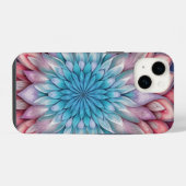 Coque Pour iPhone 14 Fleur fractale (Verso Horizontal)