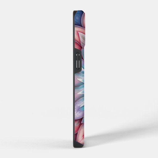 Coque Pour iPhone 14 Fleur fractale (Côté droit)