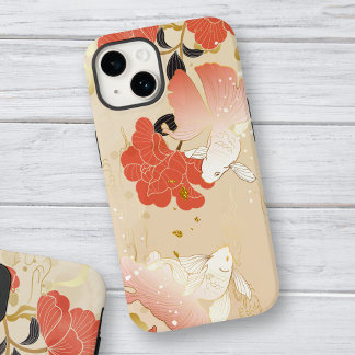 Coque Pour iPhone 14 Fleur Japonais