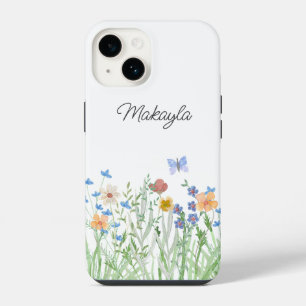 Coque Pour iPhone 14 Fleur sauvage floral personnalisé