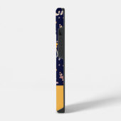 Coque Pour iPhone 14 Fleur sauvage jaune de la marine (Côté gauche)