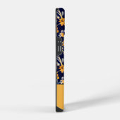 Coque Pour iPhone 14 Fleur sauvage jaune de la marine (Côté droit)