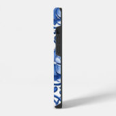 Coque Pour iPhone 14 Fleurs Bleu Indigo (Côté gauche)