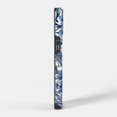 Coque Pour iPhone 14 Fleurs bleues Indigo (Côté droit)