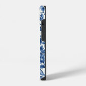 Coque Pour iPhone 14 Fleurs bleues Indigo (Côté gauche)
