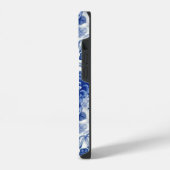 Coque Pour iPhone 14 Fleurs bleues Indigo (Côté gauche)