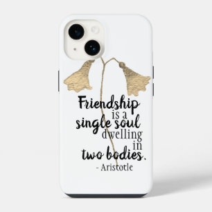 Coque Pour iPhone 14 Fleurs de devis d'amitié