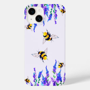Coque Pour iPhone 14 Fleurs de printemps et coque iphone d'abeilles