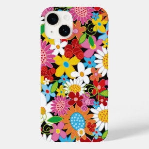 Coque Pour iPhone 14 Fleurs de printemps Whimsical colorées Jardin Girl