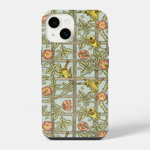 Coque Pour iPhone 14 Fleurs de treillis Antique Victorien William Morri