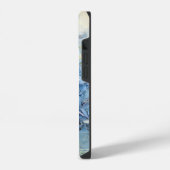 Coque Pour iPhone 14 Fleurs d'Hydrangée Bleue (Côté gauche)
