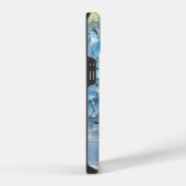 Coque Pour iPhone 14 Fleurs d'Hydrangée Bleue (Côté droit)