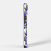 Coque Pour iPhone 14 Fleurs d'Iris Violettes (Côté droit)