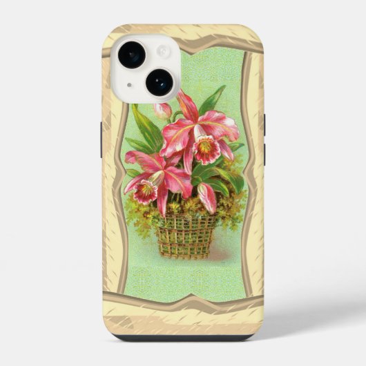 Coque Pour iPhone 14 Fleurs d'orchidée rose  (Verso)
