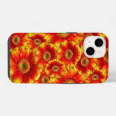 Coque Pour iPhone 14 Fleurs orange vif (Verso Horizontal)