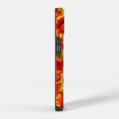 Coque Pour iPhone 14 Fleurs orange vif (Côté droit)