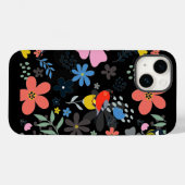 Coque Pour iPhone 14 Fleurs peintes Coque-Mate coque iphone (Verso (horizontal))