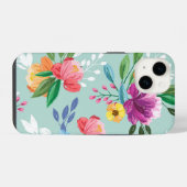 Coque Pour iPhone 14 Fleurs Peintes Incroyables (Verso Horizontal)