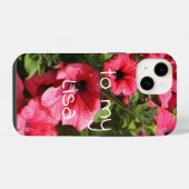 Coque Pour iPhone 14 Fleurs roses (Verso Horizontal)
