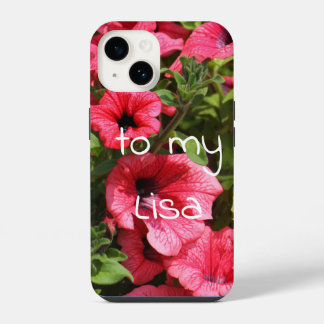 Coque Pour iPhone 14 Fleurs roses