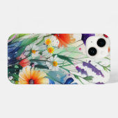 Coque Pour iPhone 14 Fleurs sauvages Aquarelle tendance (Verso Horizontal)